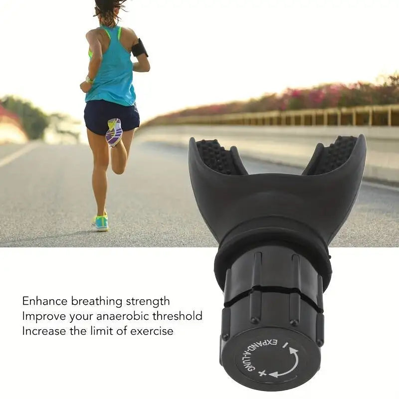 Silicone Breathing Trainer – Portable Adjustable Resistance Device for Fitness & Exercise