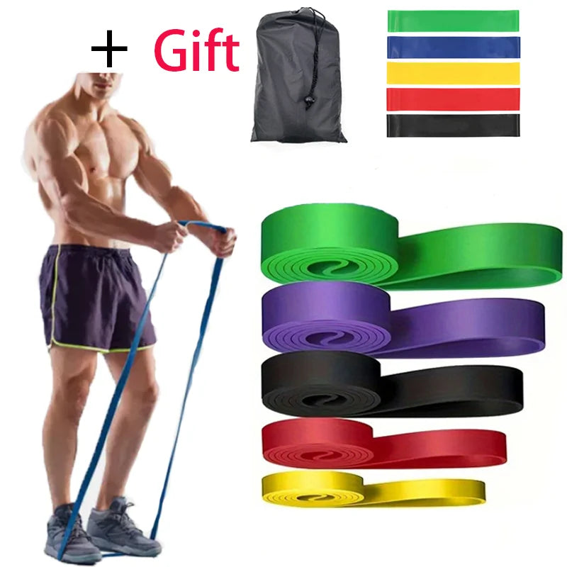 Resistance Bands – Elastic Exercise Bands for Home, Yoga, Gym, Pull-Up Assistance & Bodybuilding