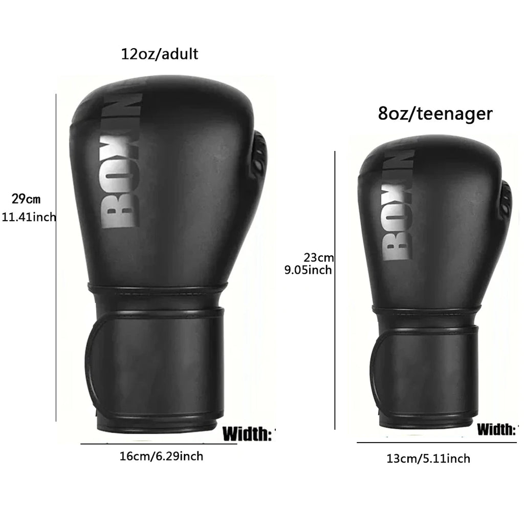 12oz Professional Boxing Gloves – MMA & Kickboxing