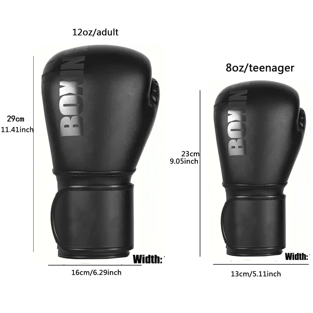 12oz Professional Boxing Gloves – MMA & Kickboxing