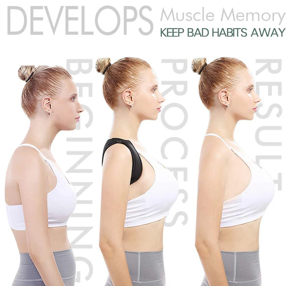 Adjustable Posture Corrector – Back & Shoulder Support Belt for Neck, Spine & Upper Back