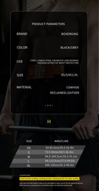 Adjustable Weightlifting Belt – Lever Powerlifting Belt for Squats, Deadlifts & Waist Support