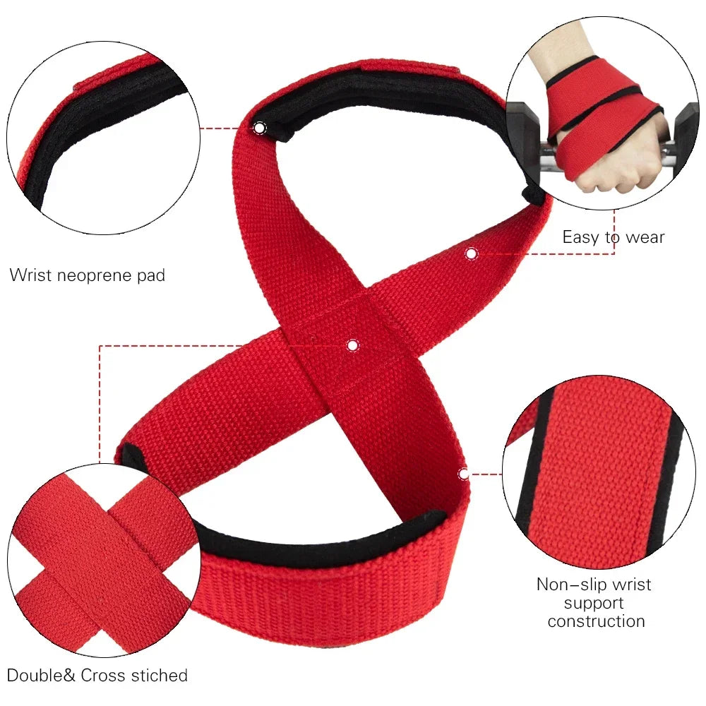 Weightlifting Wrist Wraps – Training & Powerlifting Support Figure-8