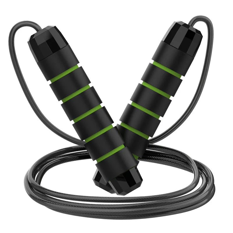 Adjustable Steel Wire Jump Rope – Tangle-Free Fitness & Home Workout