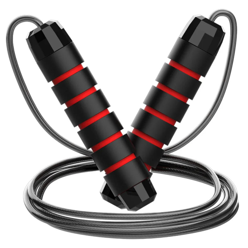 Adjustable Steel Wire Jump Rope – Tangle-Free Fitness & Home Workout