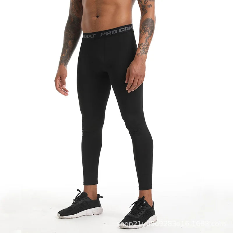 Men’s Compression Sports Leggings – Quick-Dry & Stretch