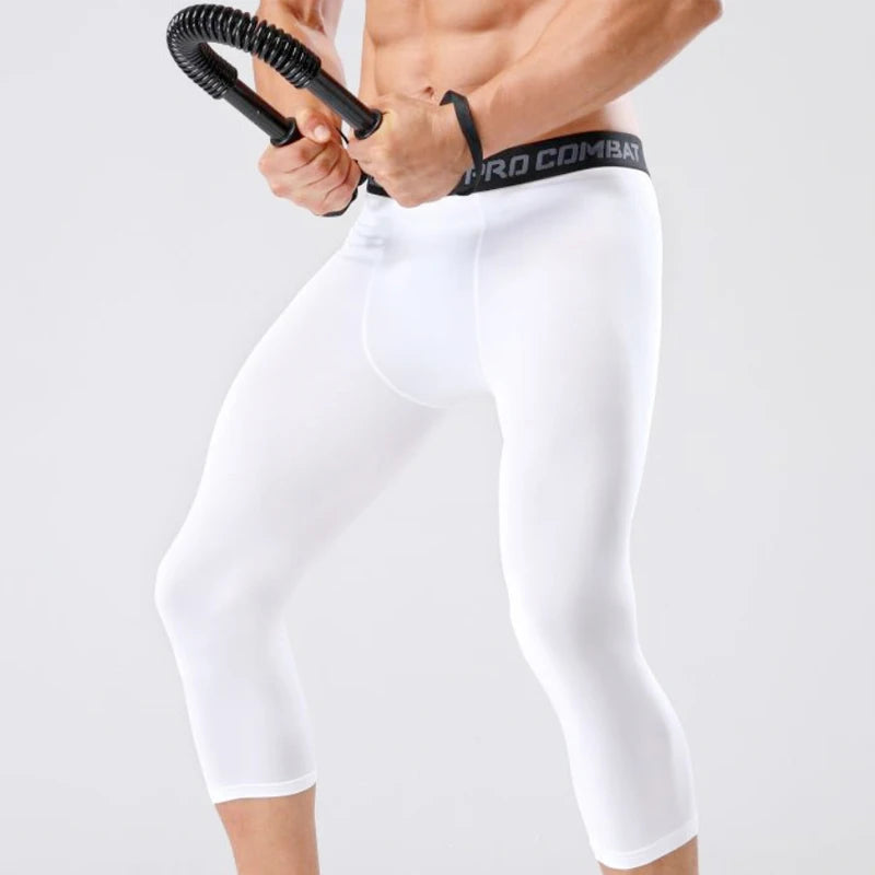 Men’s Compression Sports Leggings – Quick-Dry & Stretch