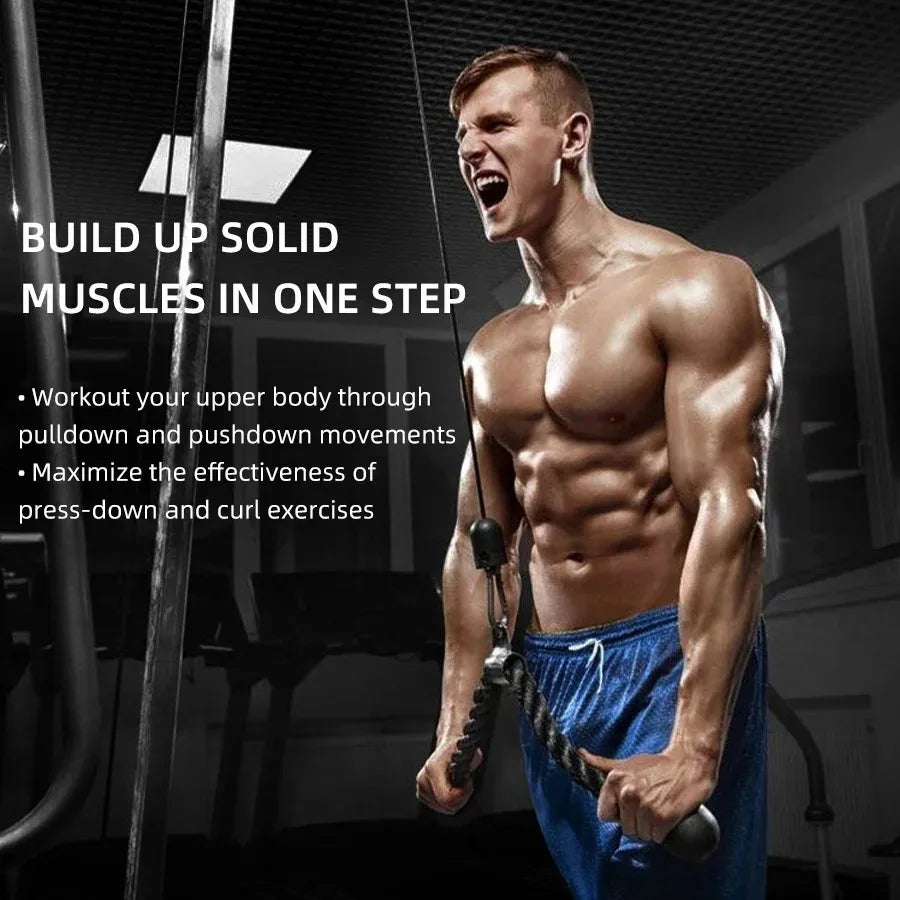 Triceps & Back Rope Attachment – Push & Pull Exercises