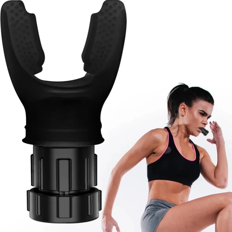 Silicone Breathing Trainer – Portable Adjustable Resistance Device for Fitness & Exercise