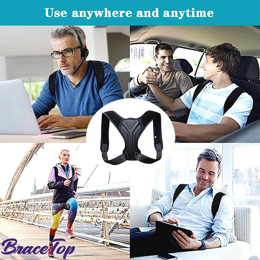 Adjustable Posture Corrector – Back & Shoulder Support Belt for Neck, Spine & Upper Back