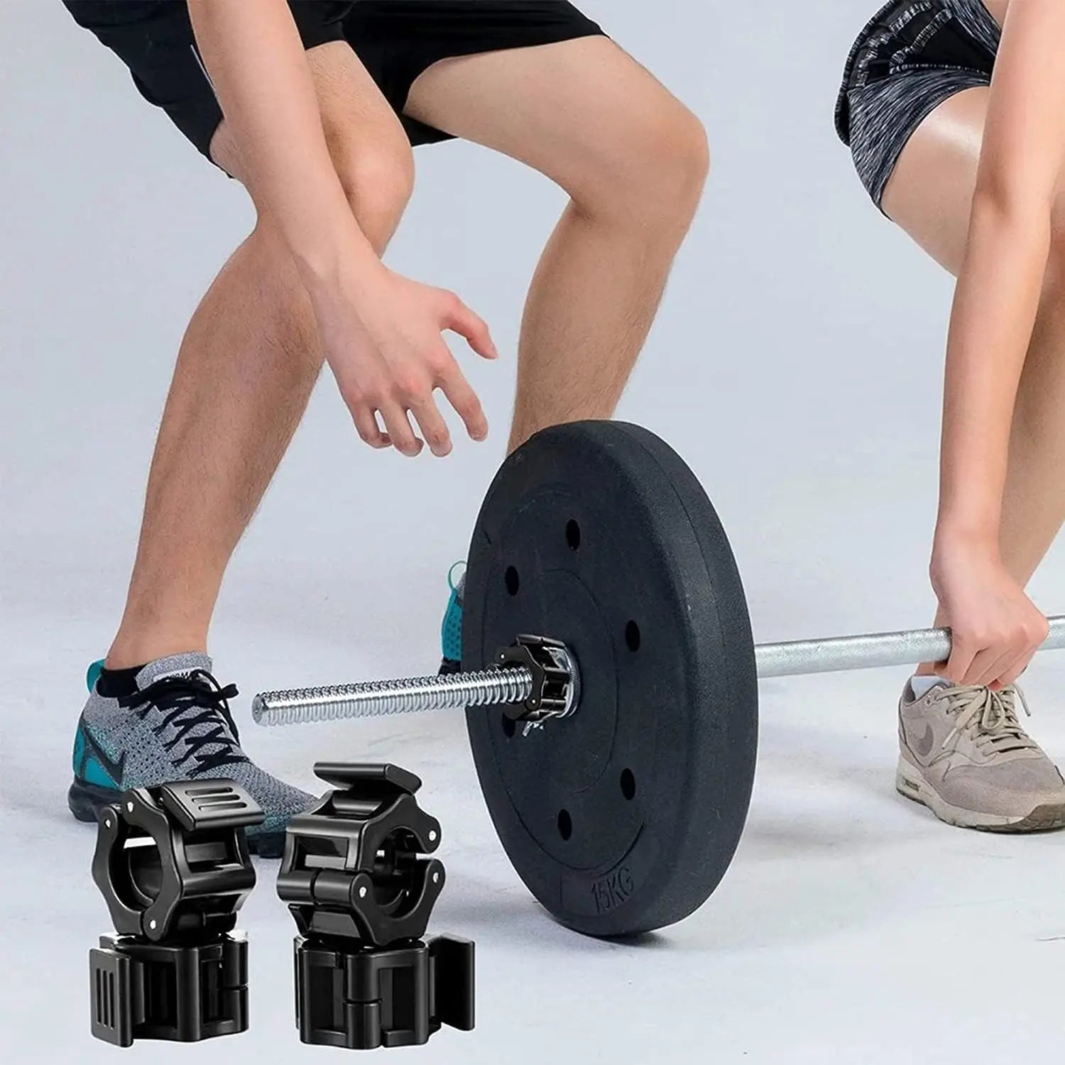 Quick-Release Barbell Clamps – 25/50mm (2-Pack)