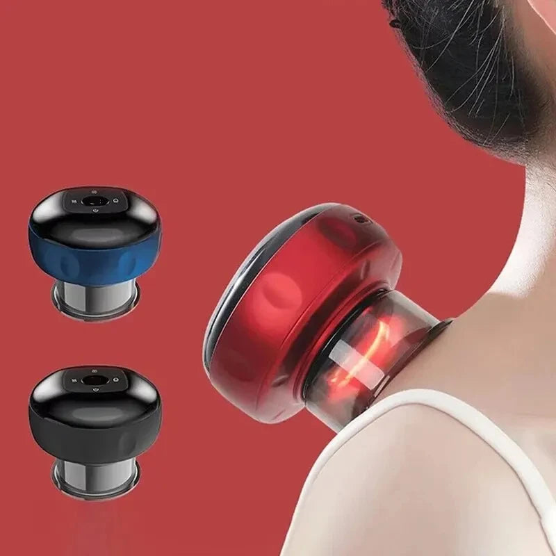 Smart Vacuum Cupping Massager – Heated Gua Sha Therapy for Back, Neck & Arms
