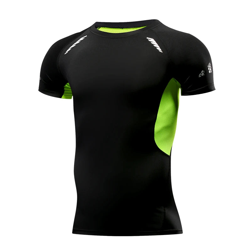 Men’s Athletic Compression Tee – Short Sleeve Sport & Gym Top