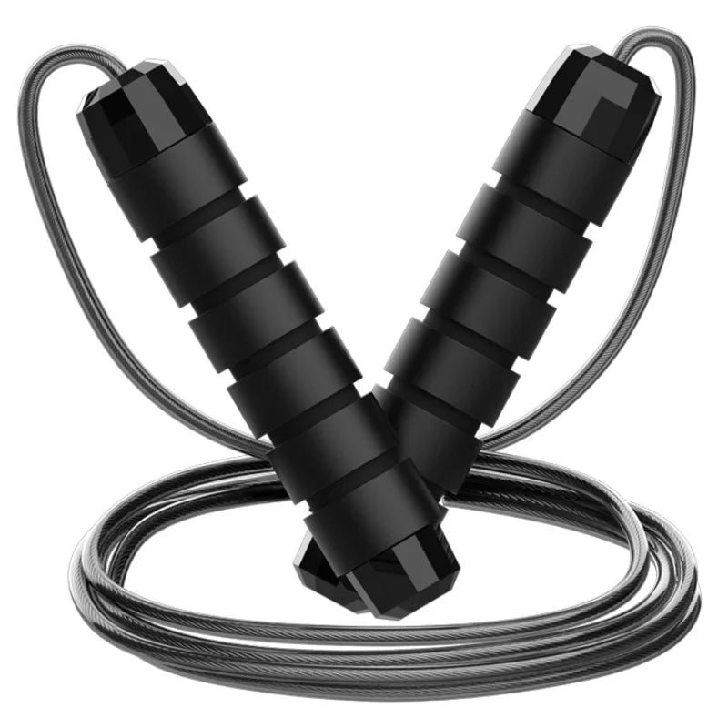 Adjustable Steel Wire Jump Rope – Tangle-Free Fitness & Home Workout