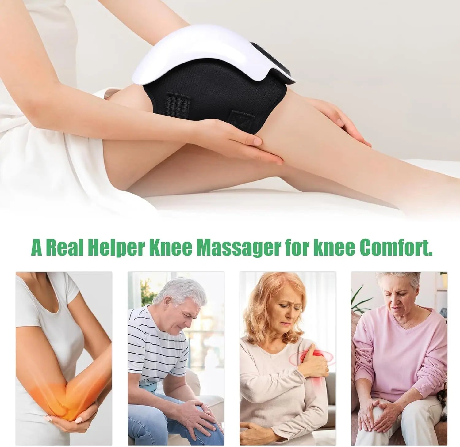 Smart Cordless Knee Massager – Vibration & Relaxation