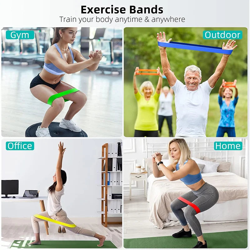 Resistance Bands – Elastic Loop Fitness & Yoga Bands for Leg, Hip, Squat & Stretch Training