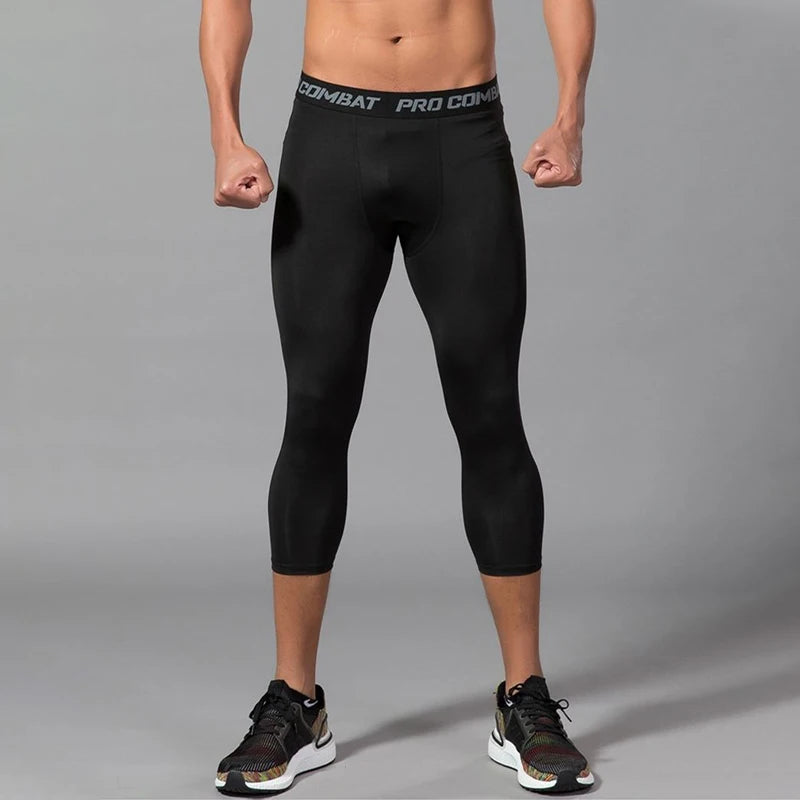 Men’s Compression Sports Leggings – Quick-Dry & Stretch