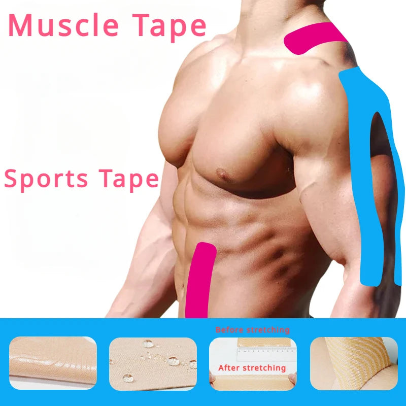 WorthWhile Kinesiology Tape – 5cm x 5m for Muscle Support