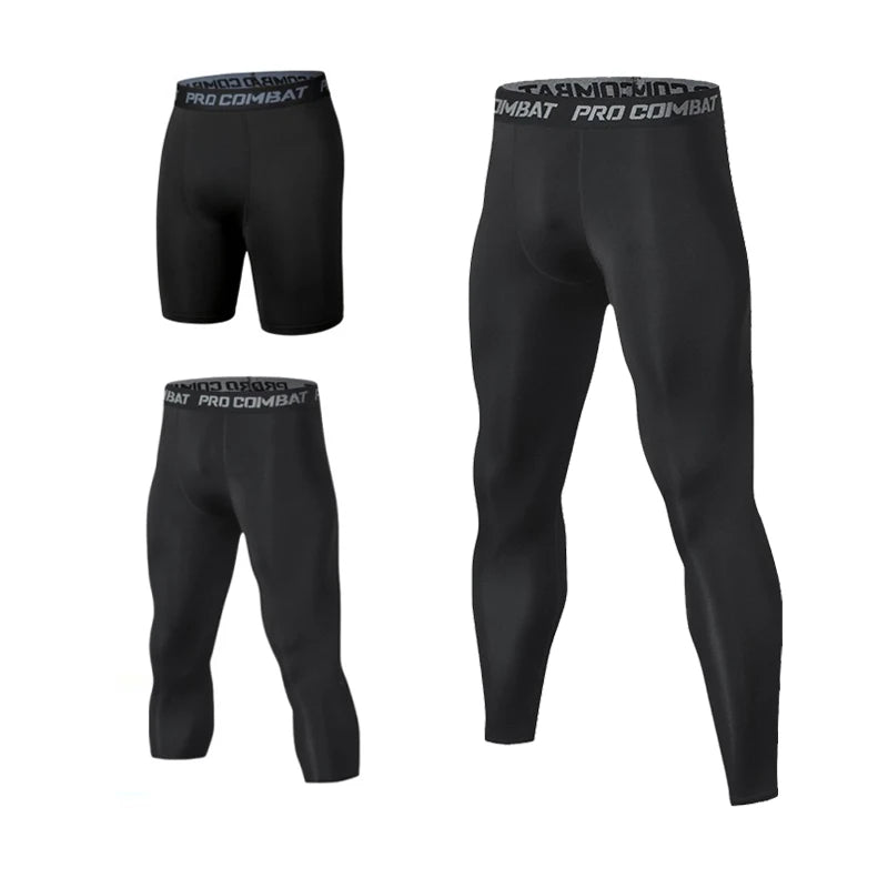 Men’s Compression Sports Leggings – Quick-Dry & Stretch