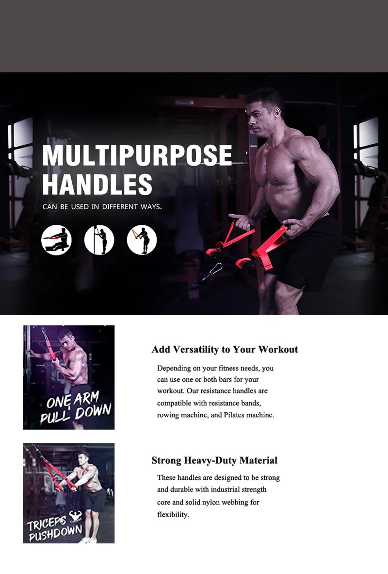 Triceps & Back Rope Attachment – Push & Pull Exercises