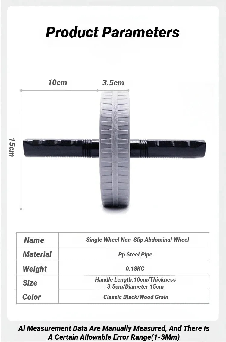 Ab Wheel Roller – Heavy-Duty, Non-Slip Abdominal Trainer for Home Fitness