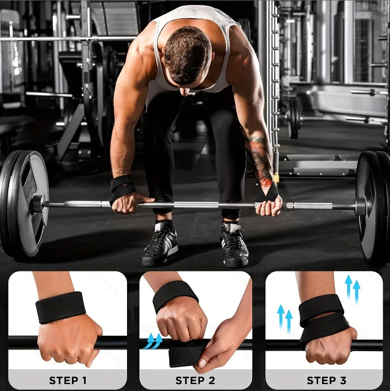 Weightlifting Wrist Wraps – Training & Powerlifting Support Figure-8