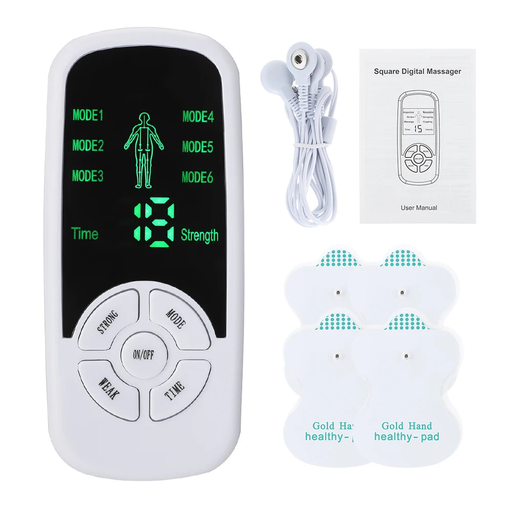EMS Pulse Massager – Digital Muscle Stimulator for Back, Neck & Body